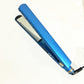 Blue Narrow Nano Titanium Hair Straightener with Temperature Control and Eco-Friendly Alloy - Teleplus blue narrow nano