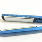 Blue Narrow Nano Titanium Hair Straightener with Temperature Control and Eco-Friendly Alloy - Teleplus blue narrow nano