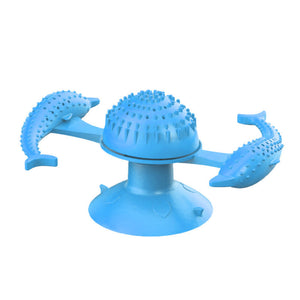 Blue Rubber Dog Chew Toy Durable Pet for Aggressive Chewers