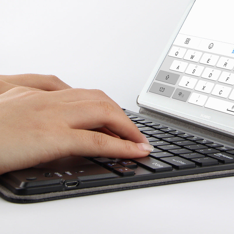 Bluetooth Keyboard Case for M5 Pro 10.8 Leather Cover Black or Brown - Teleplus bluetooth keyboard