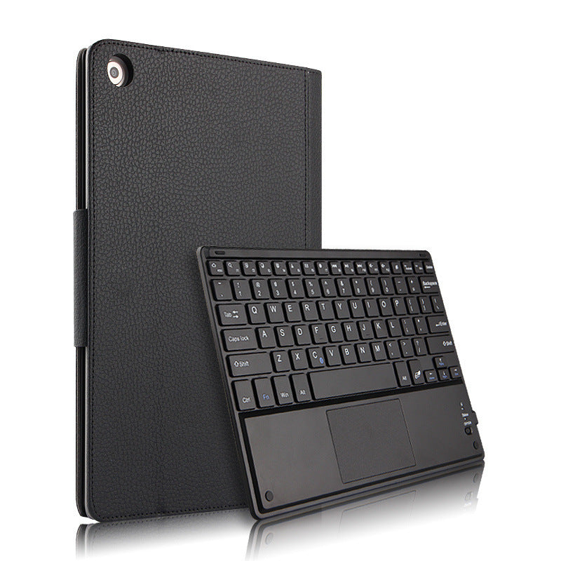Bluetooth Keyboard Case for M5 Pro 10.8 Leather Cover Black or Brown - Teleplus bluetooth keyboard