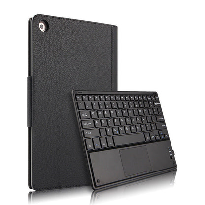 Bluetooth Keyboard Case for M5 Pro 10.8 Leather Cover Black or Brown - Teleplus bluetooth keyboard