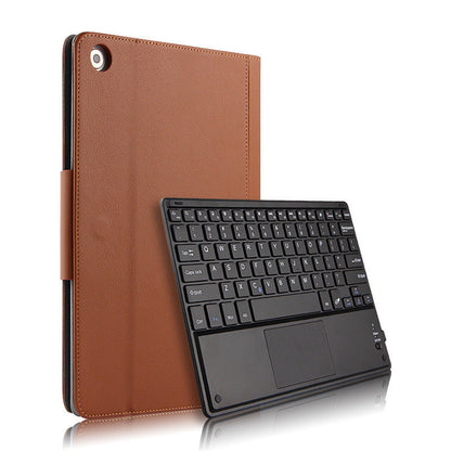 Bluetooth Keyboard Case for M5 Pro 10.8 Leather Cover Black or Brown - Teleplus bluetooth keyboard