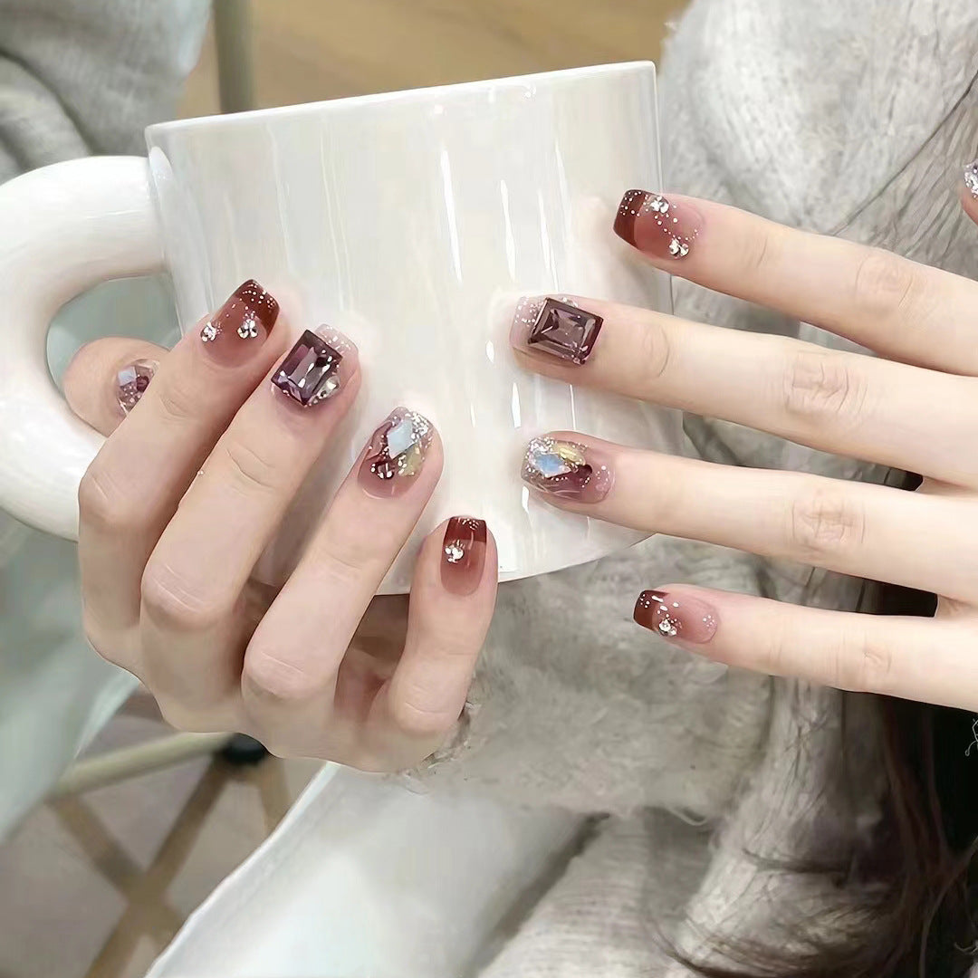 Blush Cat Eye Nail Patches Assorted Designs for United States Customers - blush cat eye nail patch united states