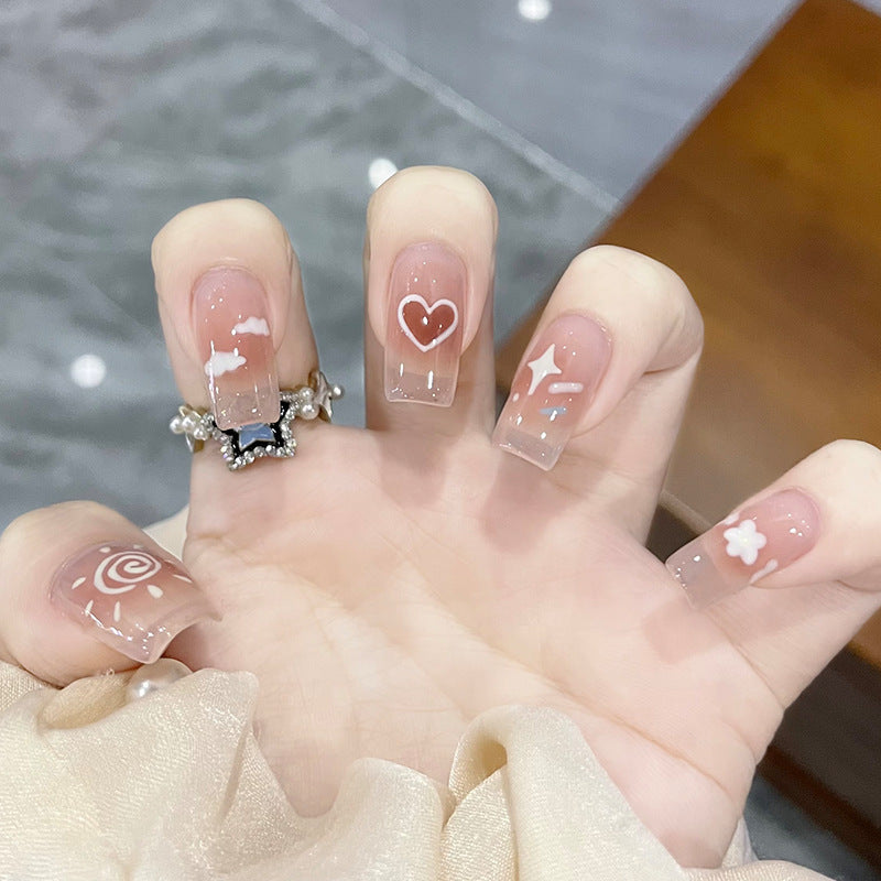 Blush Cat Eye Nail Patches Assorted Designs for United States Customers - blush cat eye nail patch united states