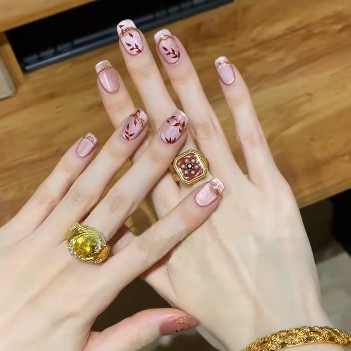 Blush Cat Eye Nail Patches Assorted Designs for United States Customers - blush cat eye nail patch united states