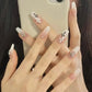 Blush Nail Pack with Fake Removable Nails for Ladies XS to L - Teleplus handmade wear armor nail stickers fake nails