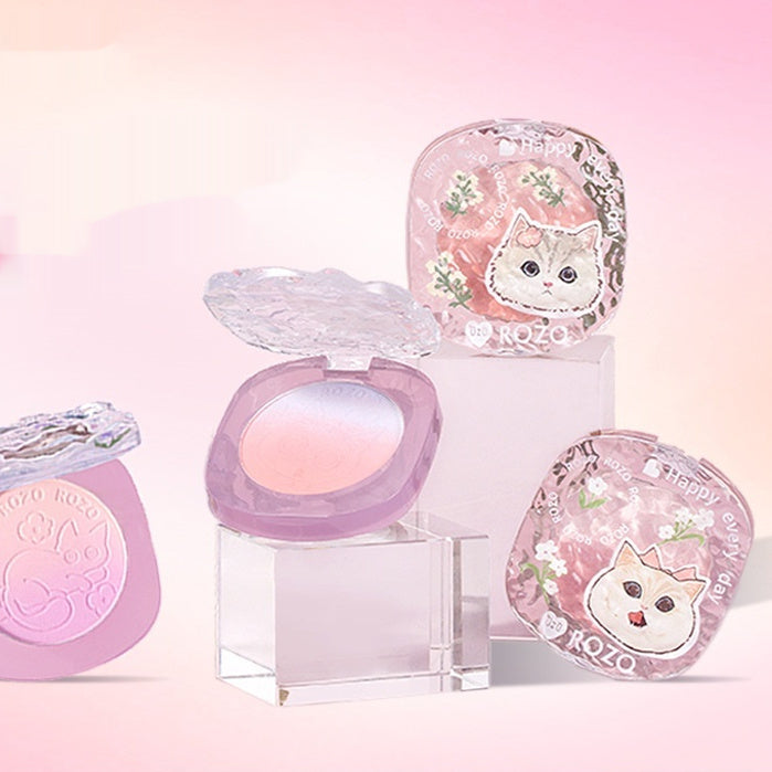 Blusher Plate x1pc with Brush for Oily Dry Sensitive and Mixed Skin Types - All Teleplus plate blusher skin types