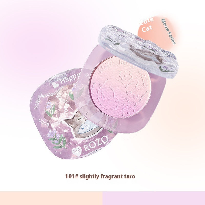 Blusher Plate x1pc with Brush for Oily Dry Sensitive and Mixed Skin Types - All Teleplus plate blusher skin types