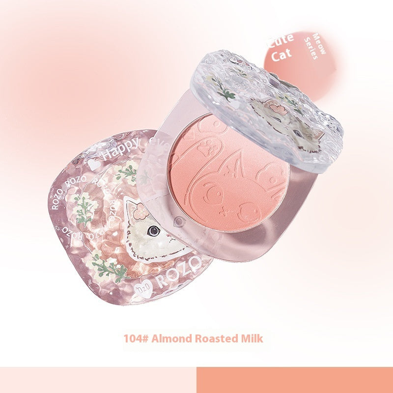 Blusher Plate x1pc with Brush for Oily Dry Sensitive and Mixed Skin Types - All Teleplus plate blusher skin types