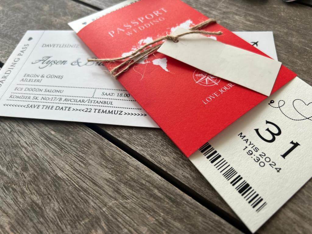 Boarding Pass Wedding Invitation Passport Travel Theme Destination Invite - Teleplus boarding pass wedding invitation