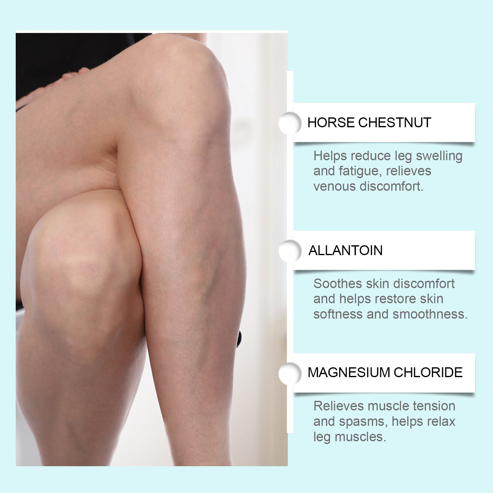 Body Care Kit with Mild Ingredients for Leg and Skin - Teleplus mild ingredients care leg cream body kit