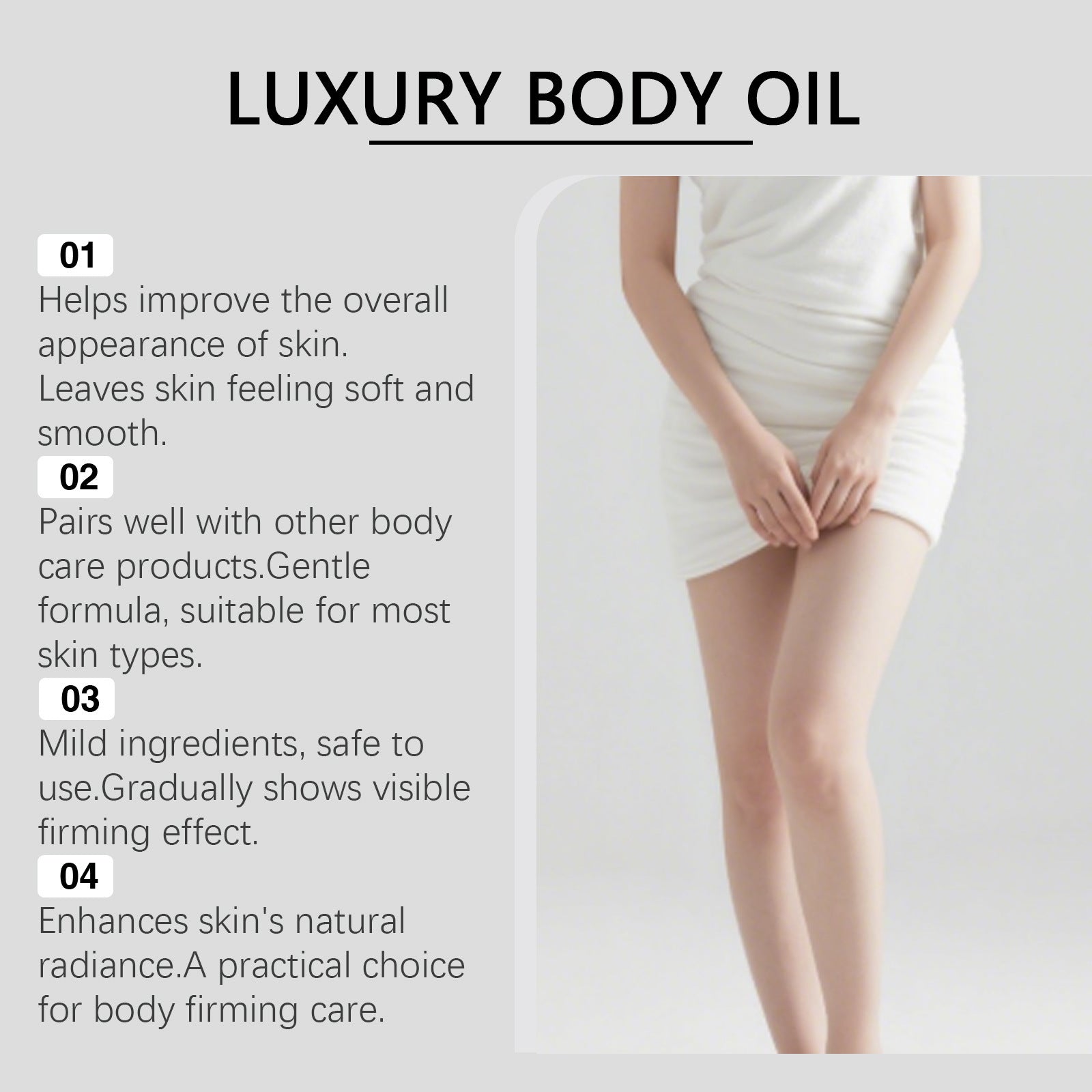 Body Treatment Oil 100ml All Skin Types Moisturizing Care Kit - for body care kit treatment oil