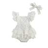 Bodysuit Children Baby Clothes Kids Dress Wear Clothing - White