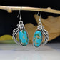 Bohemian Creative Flower Leaf Shaped And Turquoise Earrings - Earrings That Bring Out Your Inner Flower Child