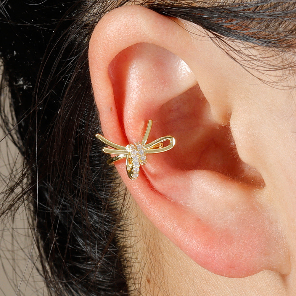 Electroplating Gold and Silver Bow Earrings for Women in the United States - That Make You Feel Like a Queen united