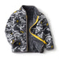 Boy Padded Jacket with Simple Cartoon Print and Stand-Up Collar - Teleplus cartoon print boy padded jacket simple