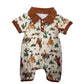 Boy Western Element Short Sleeve Rompers - Boy Western Element Short Sleeve Rompers for Toddlers