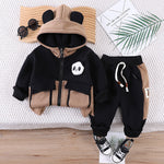 Boys And Girls Casual Fleece-lined Two-piece Suit - Panda Polar Fleece Two-Piece for Cozy Tiny Humans