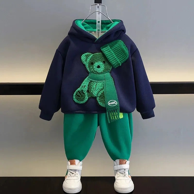 Boys’ And Girls’ Suit Fashionable Children’s Clothing Spring And Autumn Sports Sweater - Fashionable Kids