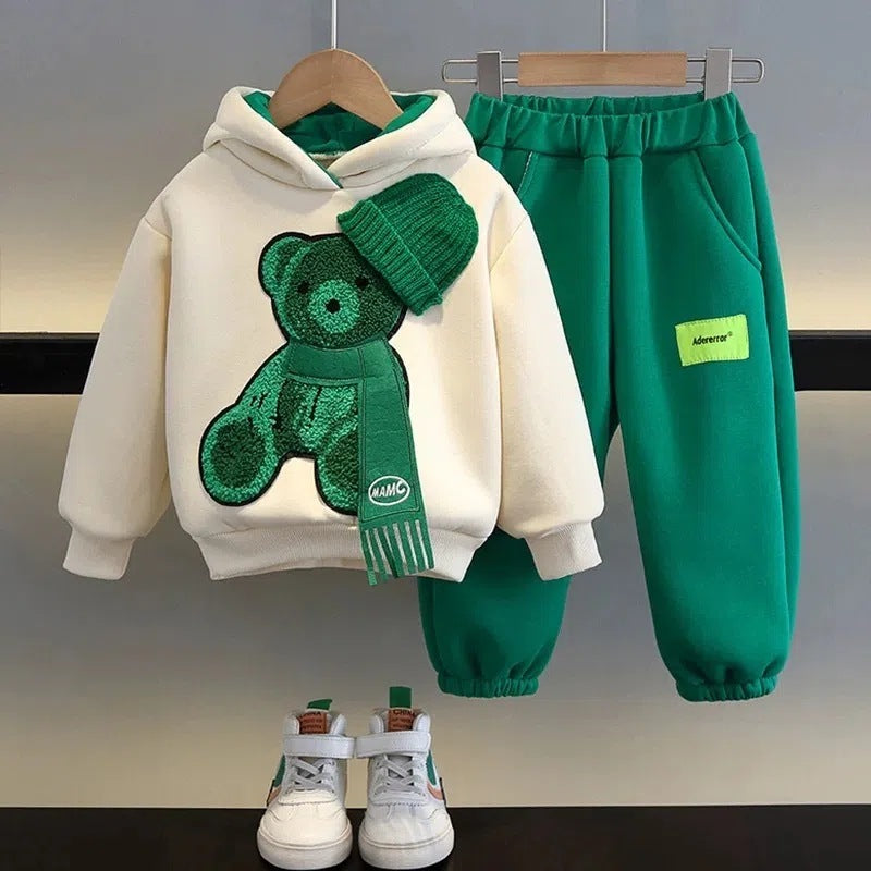 Boys’ And Girls’ Suit Fashionable Children’s Clothing Spring And Autumn Sports Sweater - Fashionable Kids