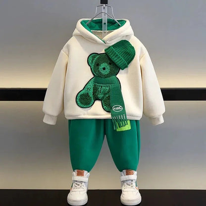 Boys’ And Girls’ Suit Fashionable Children’s Clothing Spring And Autumn Sports Sweater - Fashionable Kids