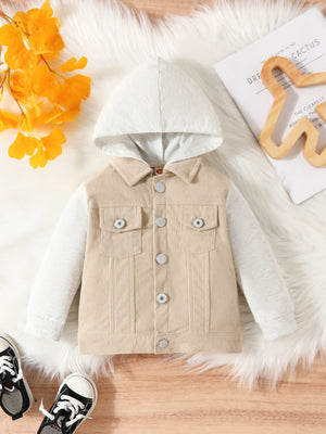 United States Men’s Cotton Corduroy Hooded Cardigan in Various Colors and Sizes - Jacket for Boys: Style with Pockets