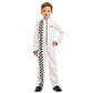 Boys Girls White Racer Performance Costume - girls white racer performance costume