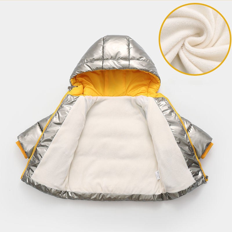 Boys Winter Clothes Thickened Cotton Casual Shirt for Middle-aged and Older Children - Kids boys winter clothes