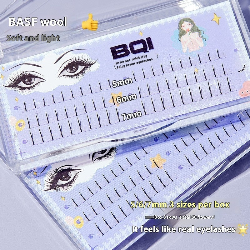 BQI Mermaid Tassel False Eyelash Kit with Mixed Fishtail Styles - Teleplus for Volume bqi mermaid tassel false eyelashes