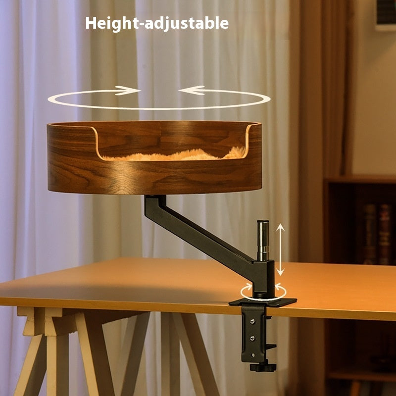 Bracket Cat Nest Wall Mounted Bed Wooden Perch Shelf for Indoor Cats - bracket cat nest