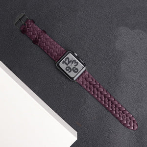 United States CHF Braided Strap Compatible with Apple Watches Black and Red - for Watch Rose Gold Buckle Options united