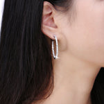 Brass Earrings Full Diamond 4A Zircon Jewelry - Dazzle in Brass Earrings That Bring the Bling