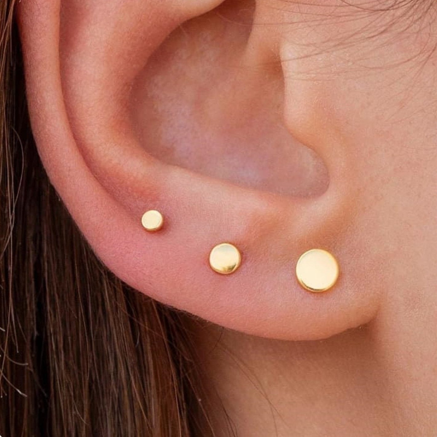 Electroplating Single-Ear 3-Piece Set for CHF in the United States - Three-Piece Golden Ears and Giggles united states