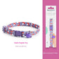 Breakaway Cat Collar Dark Night Mirror Flower Four Seasons Adjustable Safety - dark night mirror flower four seasons