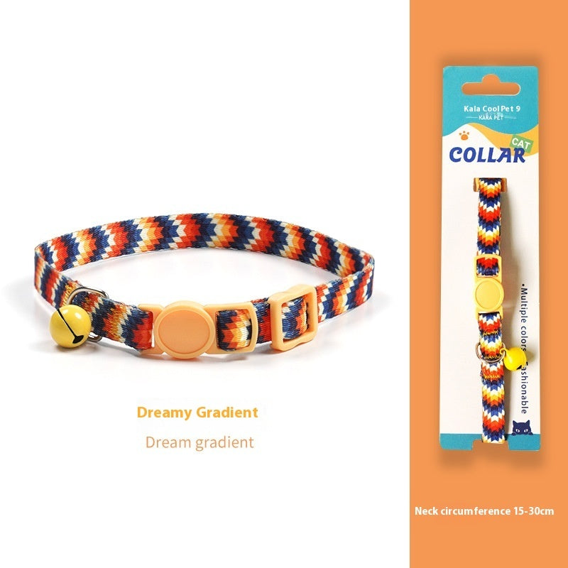 Breakaway Cat Collar Dark Night Mirror Flower Four Seasons Adjustable Safety - dark night mirror flower four seasons