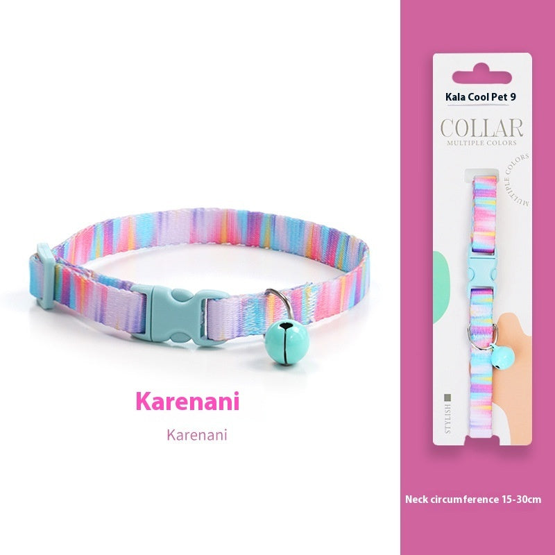 Breakaway Cat Collar Dark Night Mirror Flower Four Seasons Adjustable Safety - dark night mirror flower four seasons