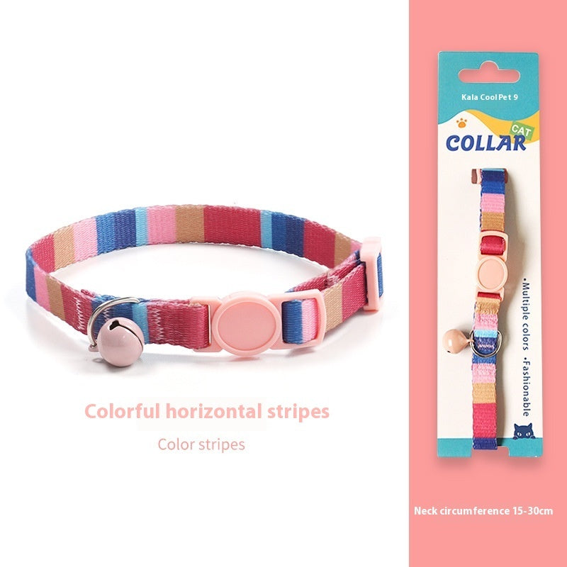 Breakaway Cat Collar Dark Night Mirror Flower Four Seasons Adjustable Safety - dark night mirror flower four seasons