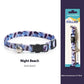 Breakaway Cat Collar Dark Night Mirror Flower Four Seasons Adjustable Safety - dark night mirror flower four seasons
