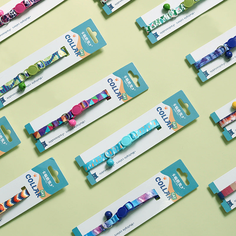 Breakaway Cat Collar Dark Night Mirror Flower Four Seasons Adjustable Safety - dark night mirror flower four seasons