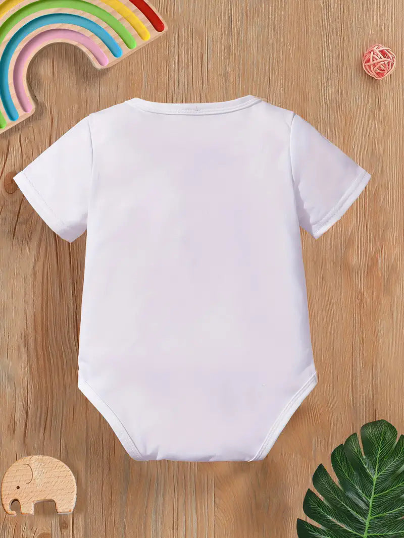 Breathable Cotton Short Sleeve Romper Baby - Tiny Tots in Style with Breathable Short Sleeve Romper