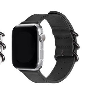 Breathable Cowhide Apple Watch Strap Apple Watch Leather Strap - Breathable Leather Strap for Apple Watch 44mm Dark Blue