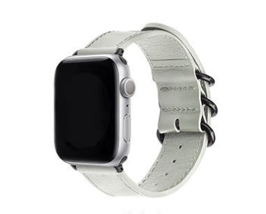 Breathable Cowhide Apple Watch Strap Apple Watch Leather Strap - Breathable Leather Strap for Apple Watch 44mm Dark Blue