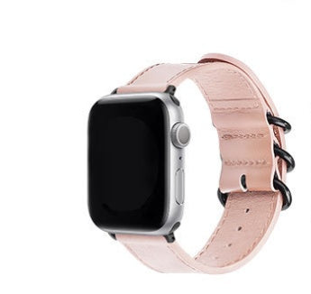 Breathable Cowhide Apple Watch Strap Apple Watch Leather Strap - Breathable Leather Strap for Apple Watch 44mm Dark Blue