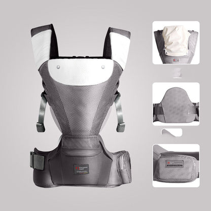Breathable Waist Protector for Babies 0-36 Months Max 25kg in Pink and Gray - Protection Busy Tiny Adventurers united