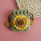 Breathable Snow Wool Flowers Lining for Women Suitable in the United States - Sunflower Purse: A Floral Bargain