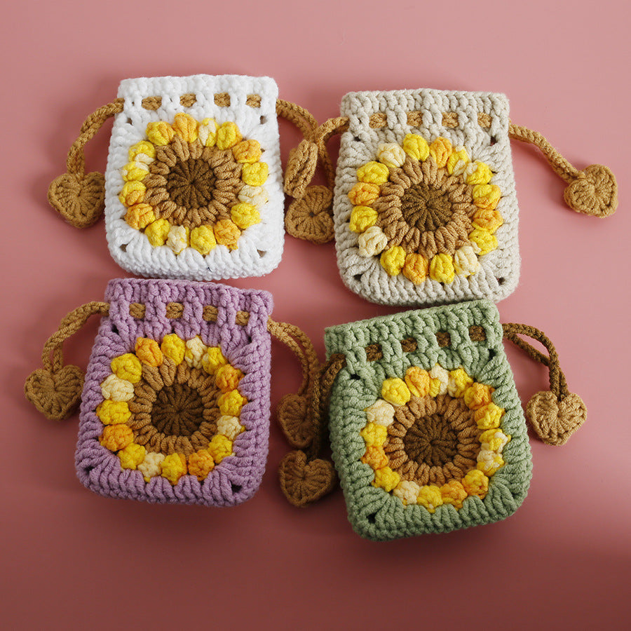 Breathable Snow Wool Flowers Lining for Women Suitable in the United States - Sunflower Purse: A Floral Bargain