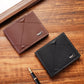 Breathable Synthetic Leather Wallet in Black Brown or Dark Coffee - Teleplus synthetic leather wallet breathable dark