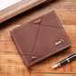 Breathable Synthetic Leather Wallet in Black Brown or Dark Coffee - Teleplus synthetic leather wallet breathable dark