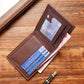 Breathable Synthetic Leather Wallet in Black Brown or Dark Coffee - Teleplus synthetic leather wallet breathable dark
